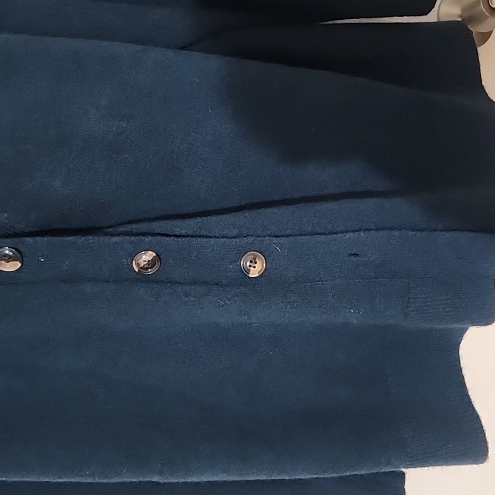 Zara Basic Chunky V-Neck Button Down Cardigan, Oc… - image 2